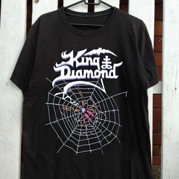 King Diamond Band Shirt โ Collection Graphic Tee โ Vintage Heavy Metal Rock 83 - Picture 1 of 5